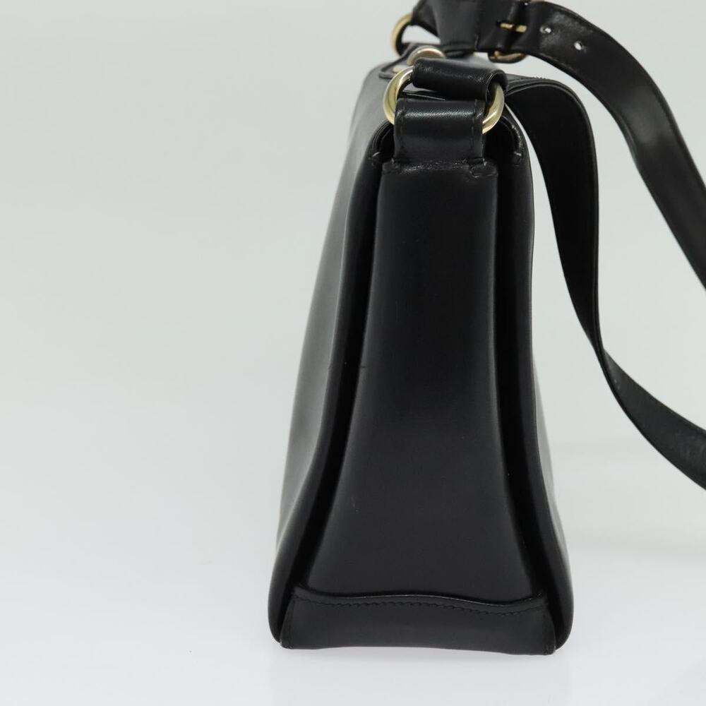 GUCCI Shoulder Bag Leather Black Gold - Picture 5 of 16
